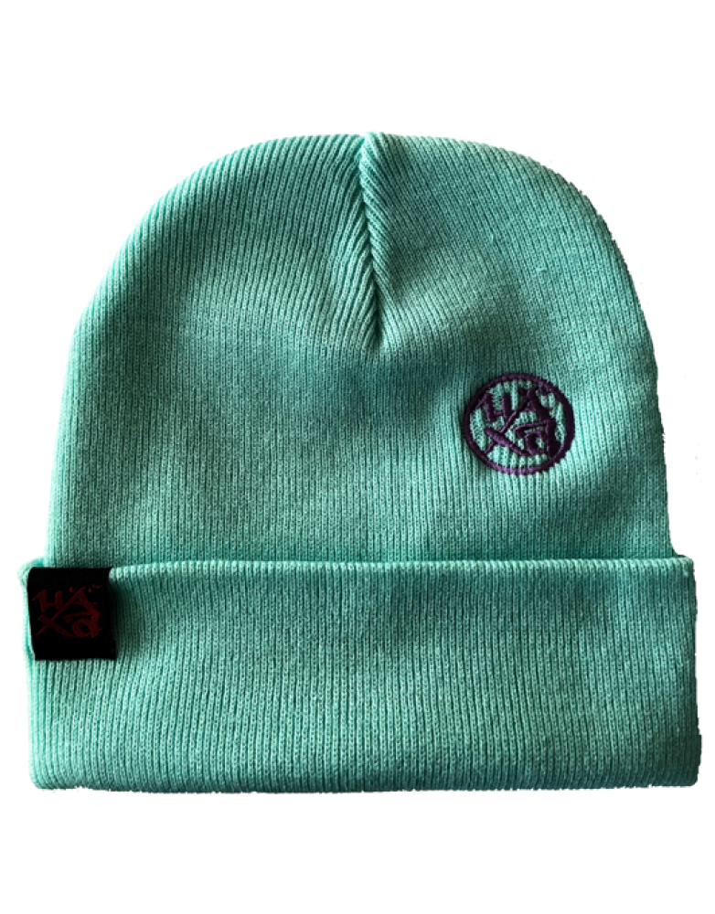 Beanie Logo Mint Flieder