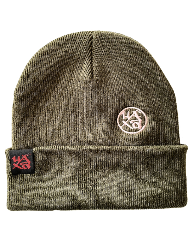 Beanie Logo Olive Lightrose